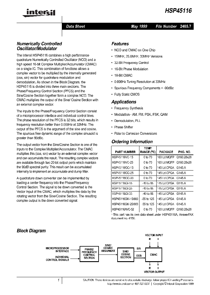 HSP45116GC-33_4795461.PDF Datasheet