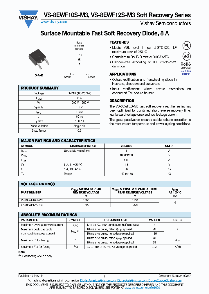 VS-8EWF12S-M3_4796989.PDF Datasheet