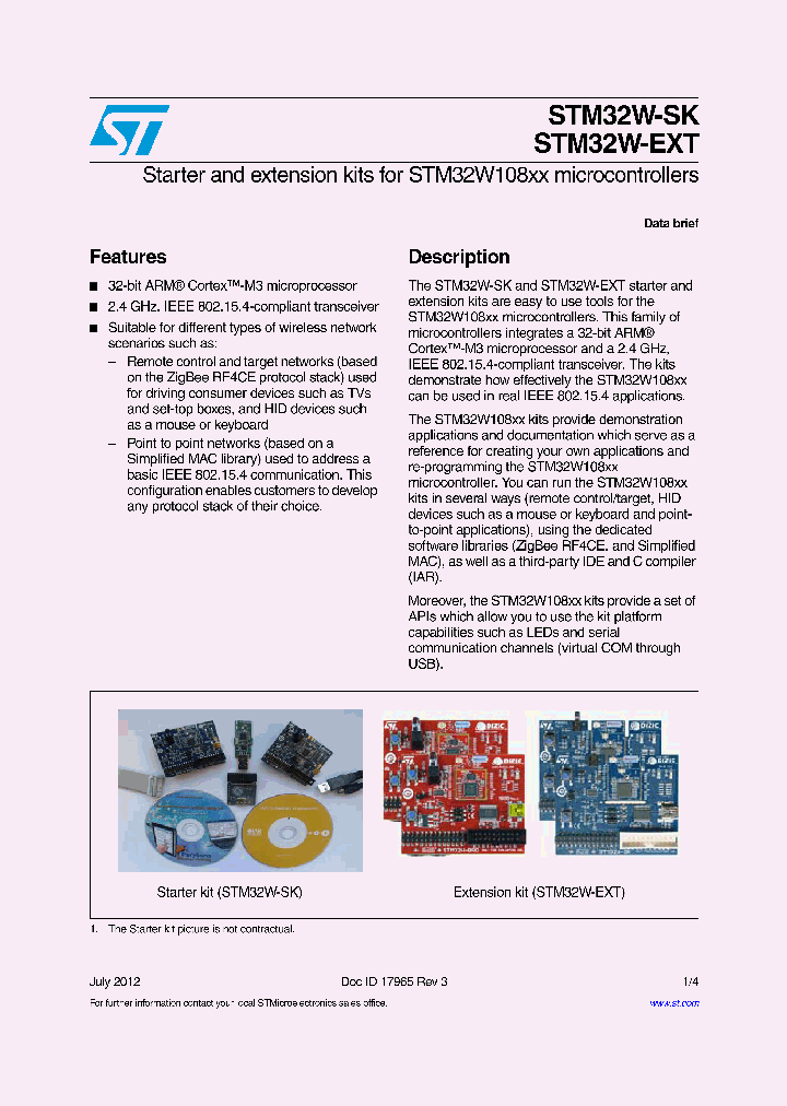 STM32W-SK_4797033.PDF Datasheet