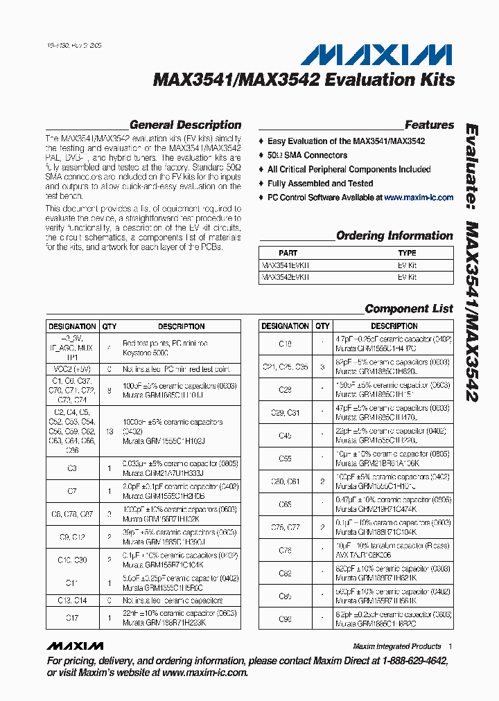 MAX3542EVKIT_4798344.PDF Datasheet