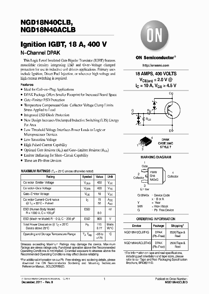 NGD18N40CLBT4G_4798945.PDF Datasheet