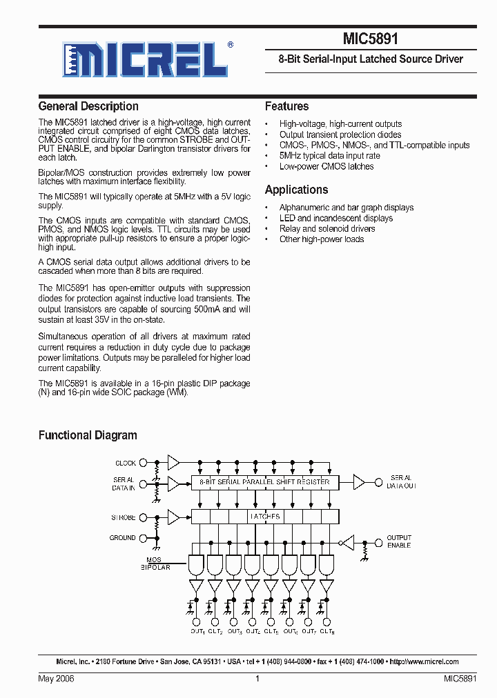 MIC5891YN_4799612.PDF Datasheet