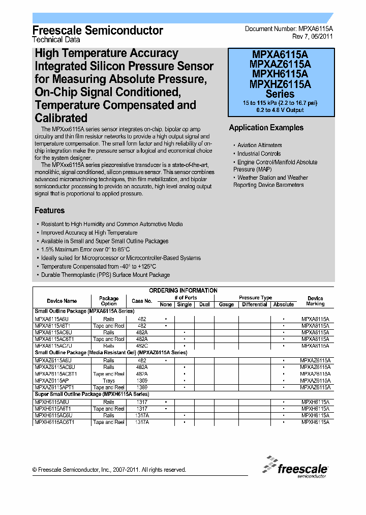 MPXHZ6115A_4800488.PDF Datasheet