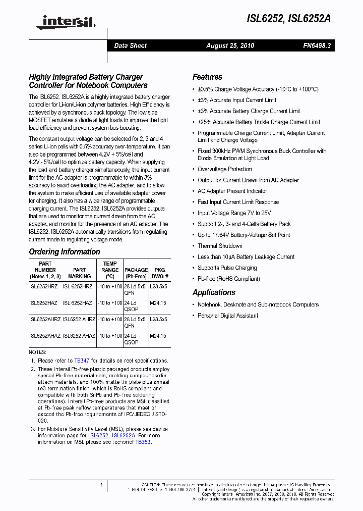 ISL6252HAZ_4806404.PDF Datasheet