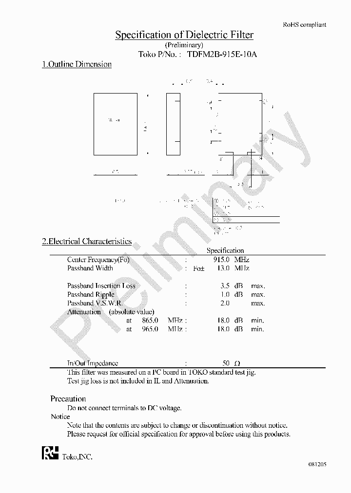 TDFM2B-915E-10A_4806493.PDF Datasheet
