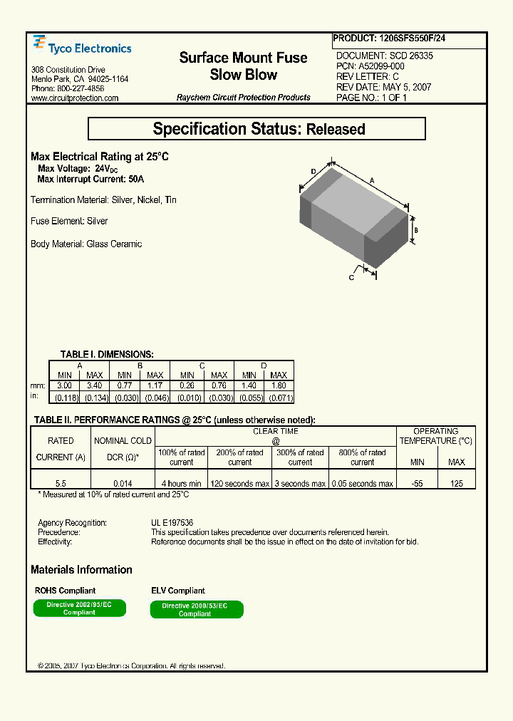 1206SFS550F24_4808953.PDF Datasheet