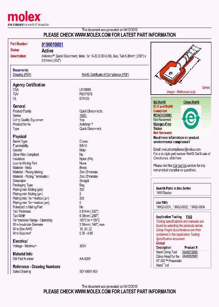 0190010001_4810067.PDF Datasheet