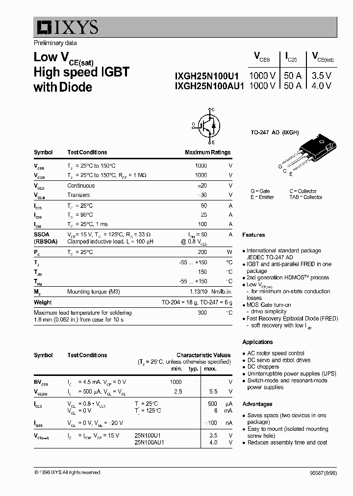 IXGH25N100AU1_4812110.PDF Datasheet