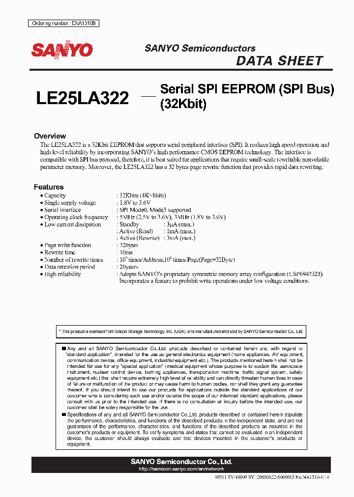 LE25LA322_4814682.PDF Datasheet