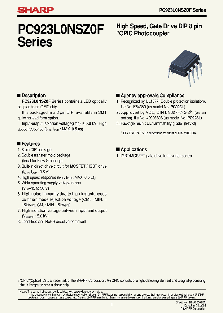 PC923L0NIP0F_4815705.PDF Datasheet