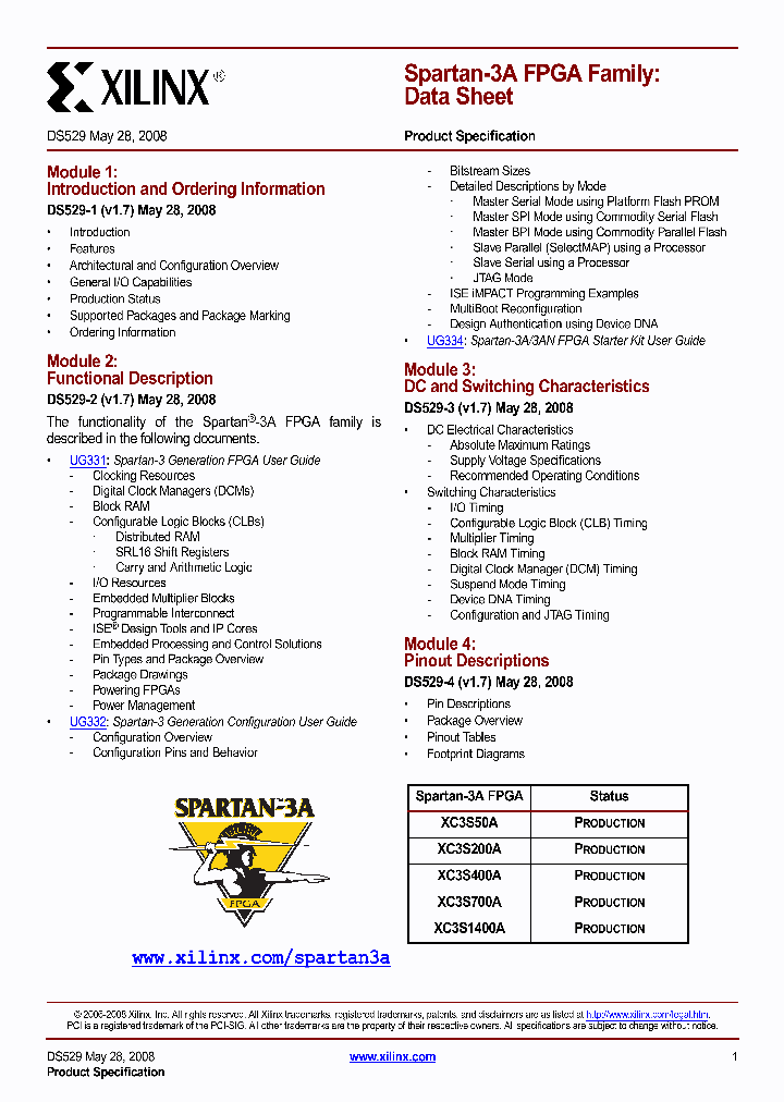 XC3S50A-4VQ100C_4816933.PDF Datasheet