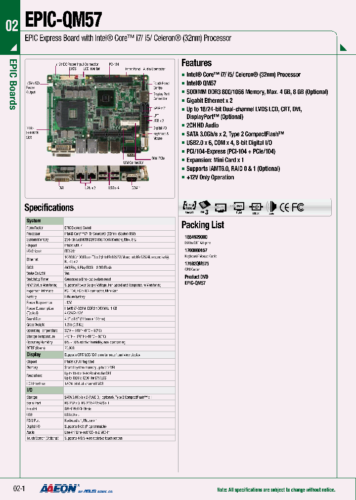 EPIC-QM57_4817030.PDF Datasheet