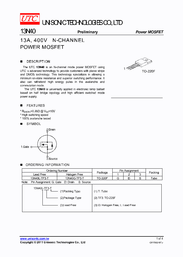 13N40L-TF3-T_4817101.PDF Datasheet