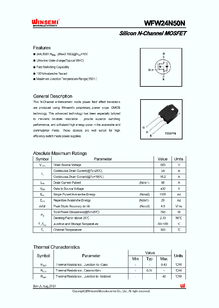 WFW24N50N_4817206.PDF Datasheet