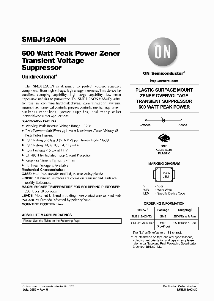SMBJ12AON_4820303.PDF Datasheet