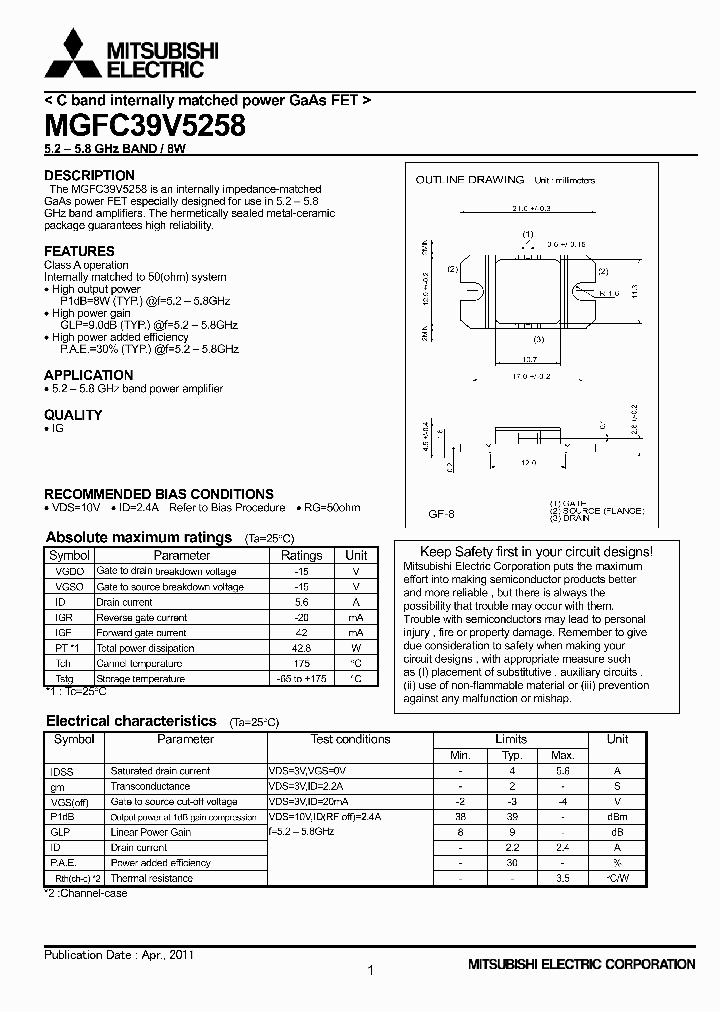 MGFC39V5258_4820728.PDF Datasheet