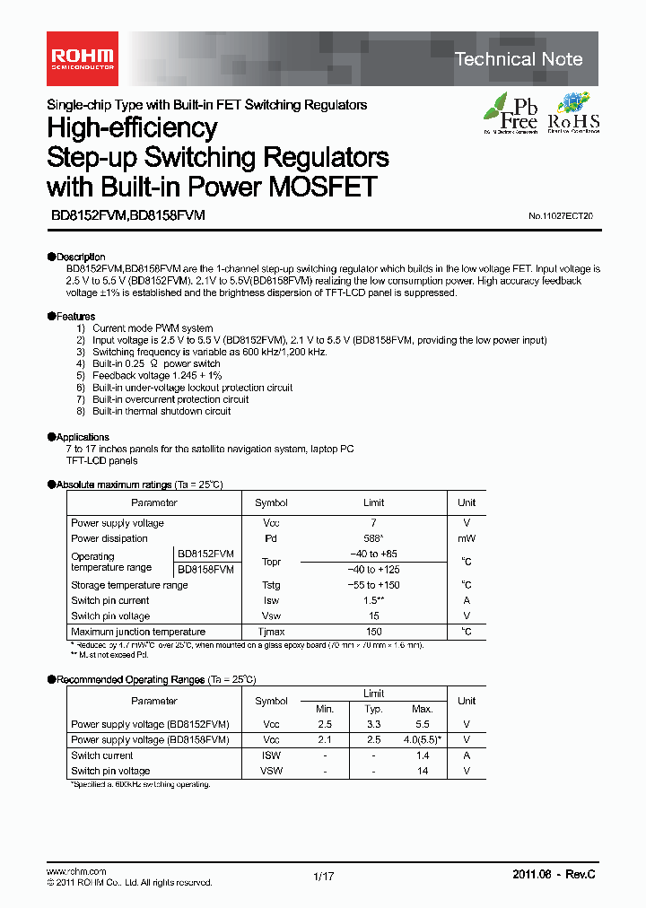 BD8152FVM-E2_4822229.PDF Datasheet