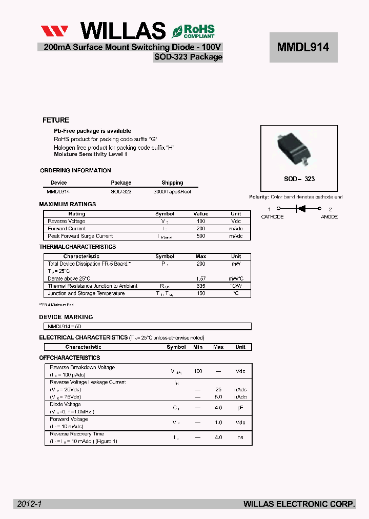 MMDL914_4822549.PDF Datasheet
