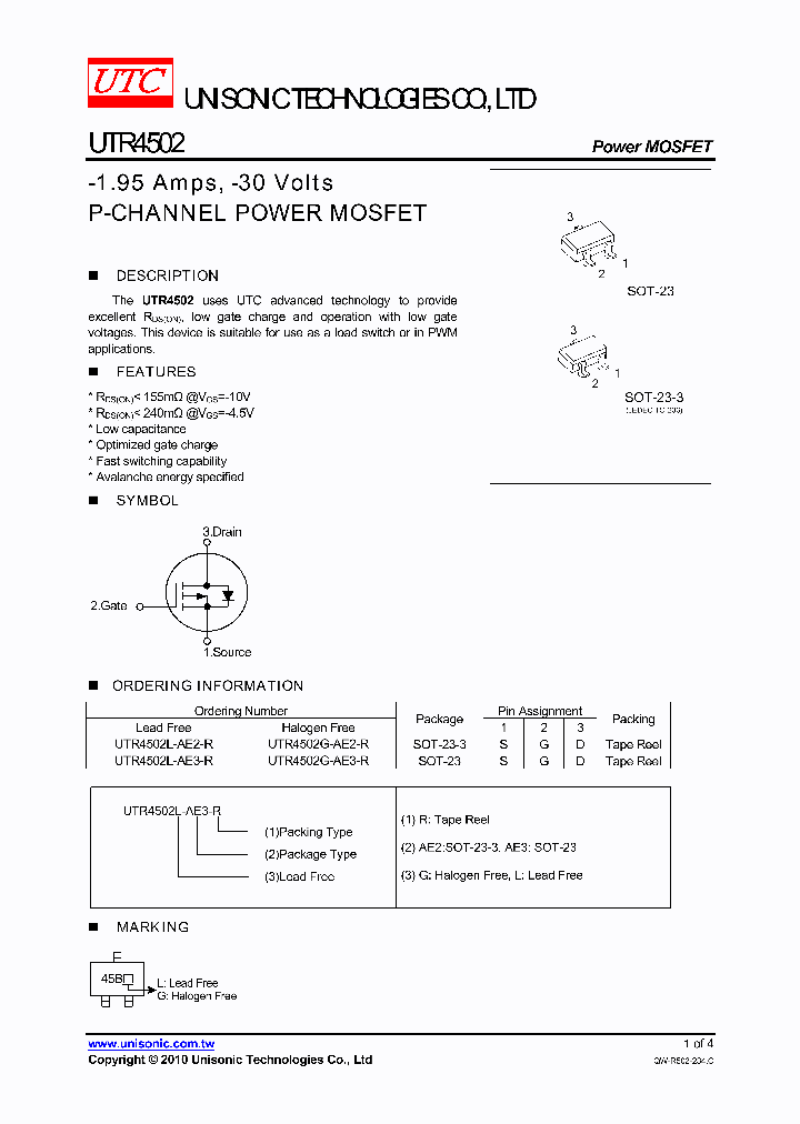 UTR4502L-AE3-R_4824160.PDF Datasheet
