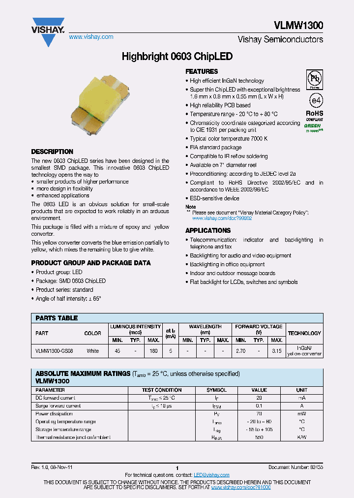 VLMW1300-GS08_4824561.PDF Datasheet