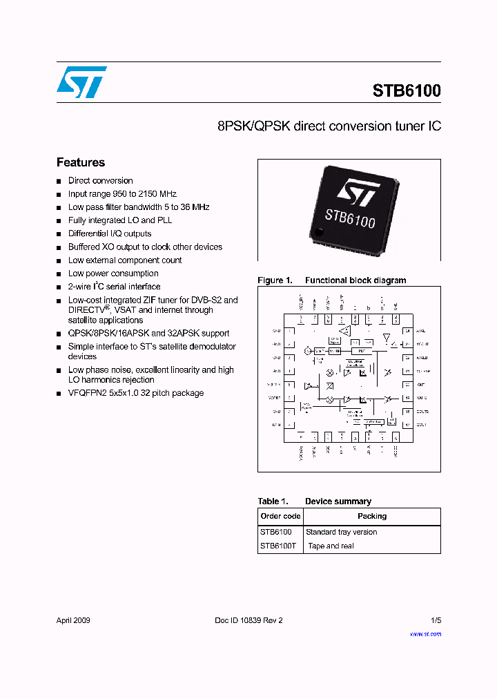 STB610009_4825568.PDF Datasheet