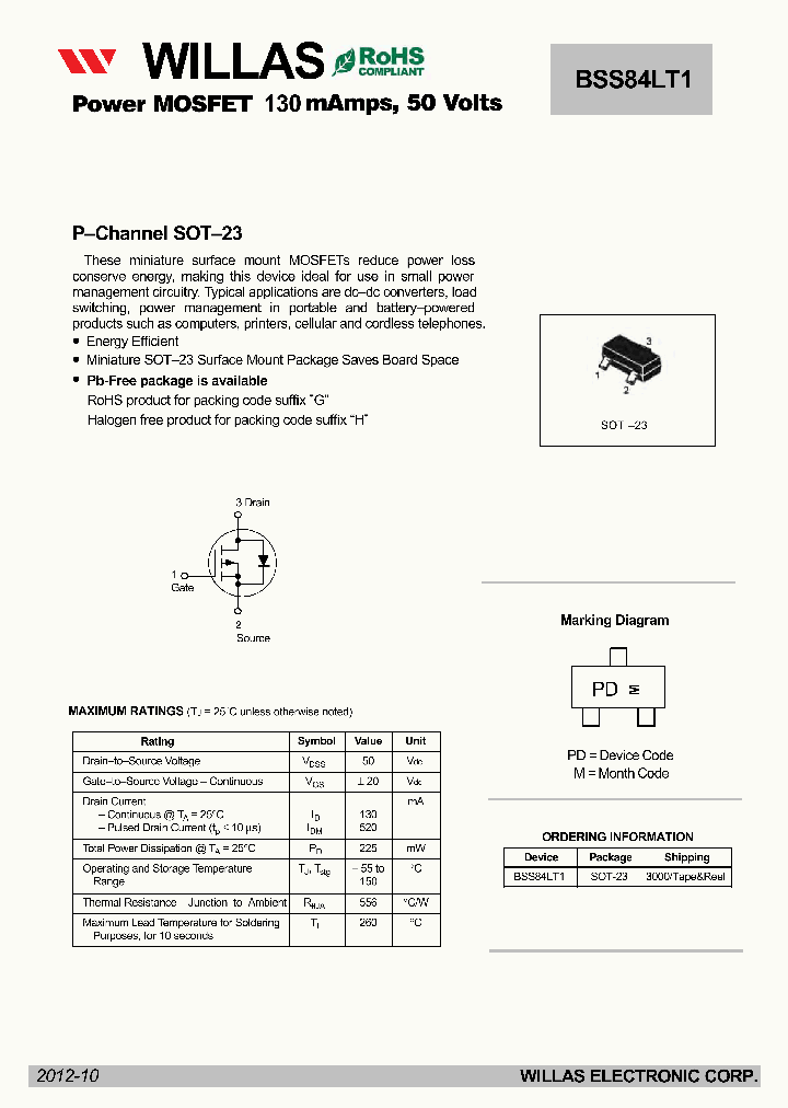 BSS84LT1_4826440.PDF Datasheet