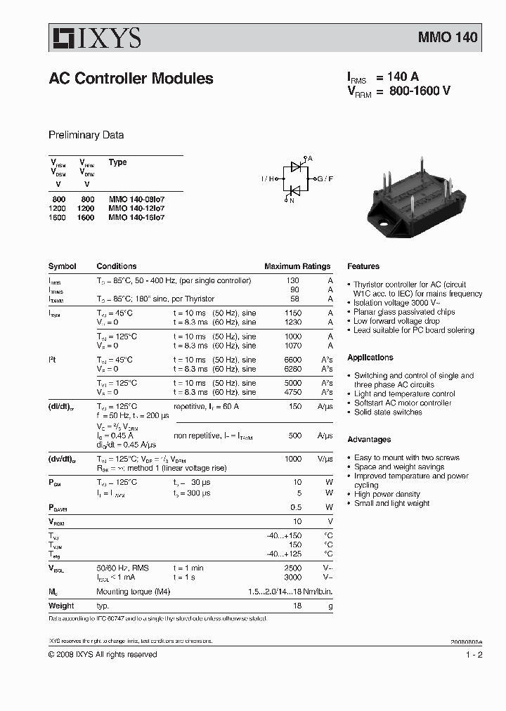 MMO140-12IO7_4827413.PDF Datasheet