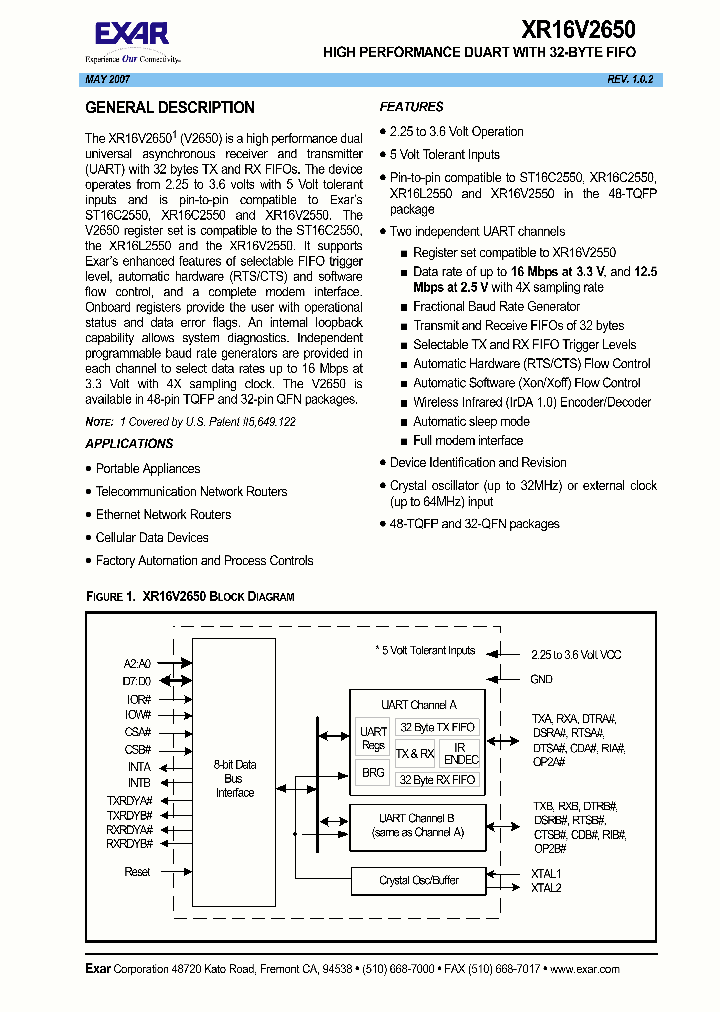 XR16V265007_4831310.PDF Datasheet