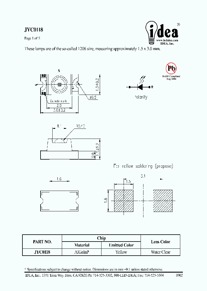 JYC0118_4832310.PDF Datasheet