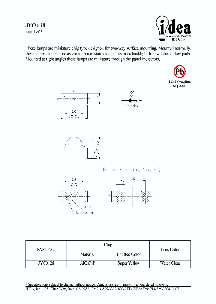 JYC0128_4832313.PDF Datasheet