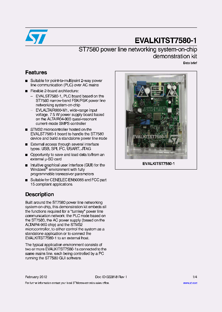 EVALKITST7580-1_4833389.PDF Datasheet