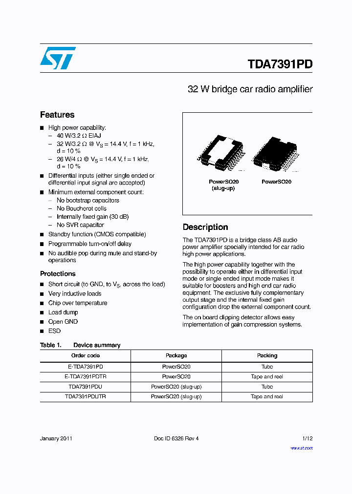 TDA7391PD11_4834403.PDF Datasheet