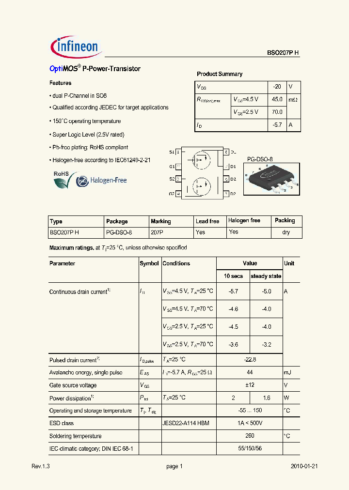 BSO207PH_4835285.PDF Datasheet