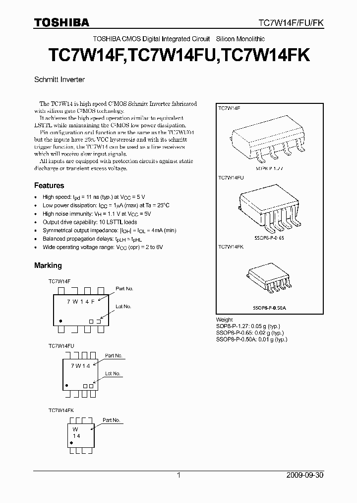 TC7W14FK09_4837141.PDF Datasheet