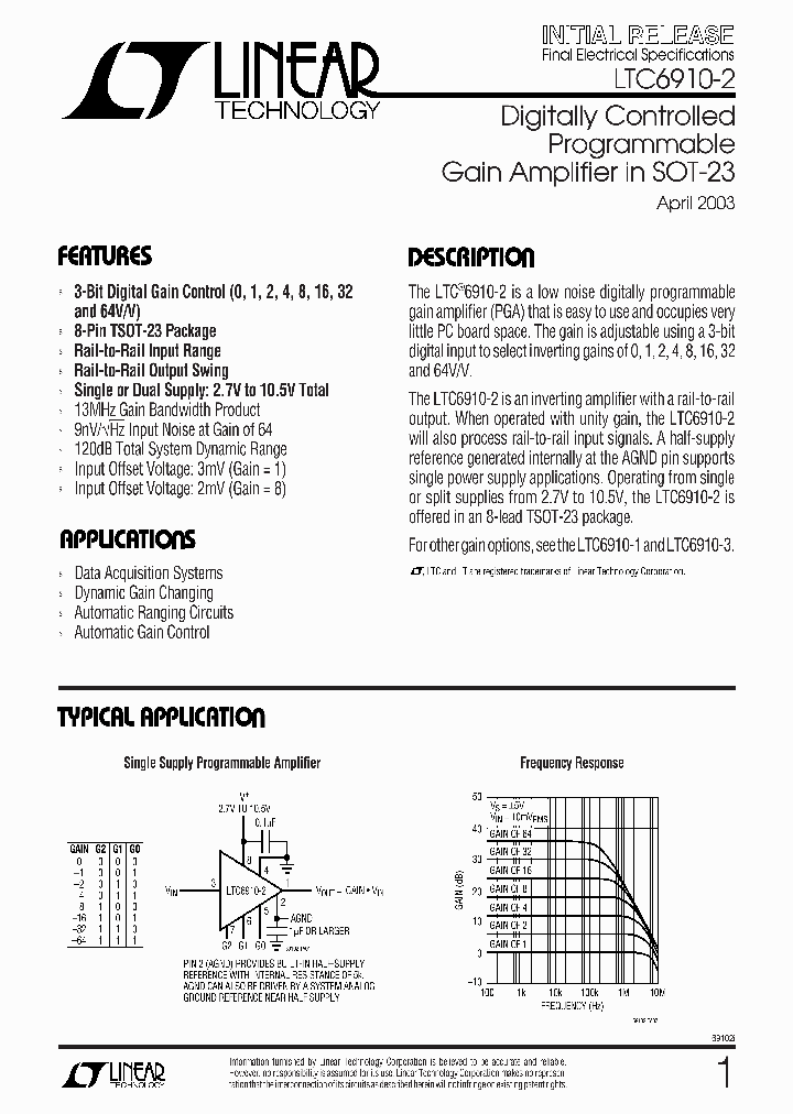 LTC6910-2ITS8TRM_4837585.PDF Datasheet