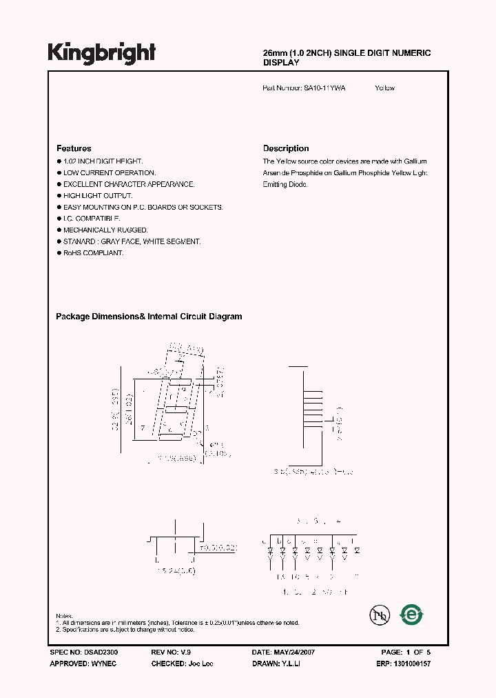 SA10-11YWA_4839064.PDF Datasheet