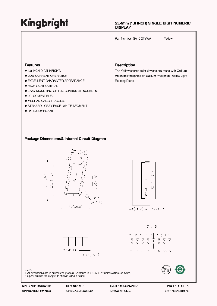 SA10-21YWA_4839070.PDF Datasheet