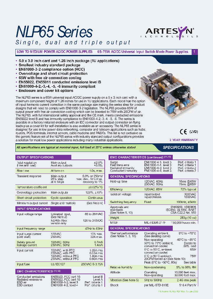 NLP65-X610G_4841083.PDF Datasheet
