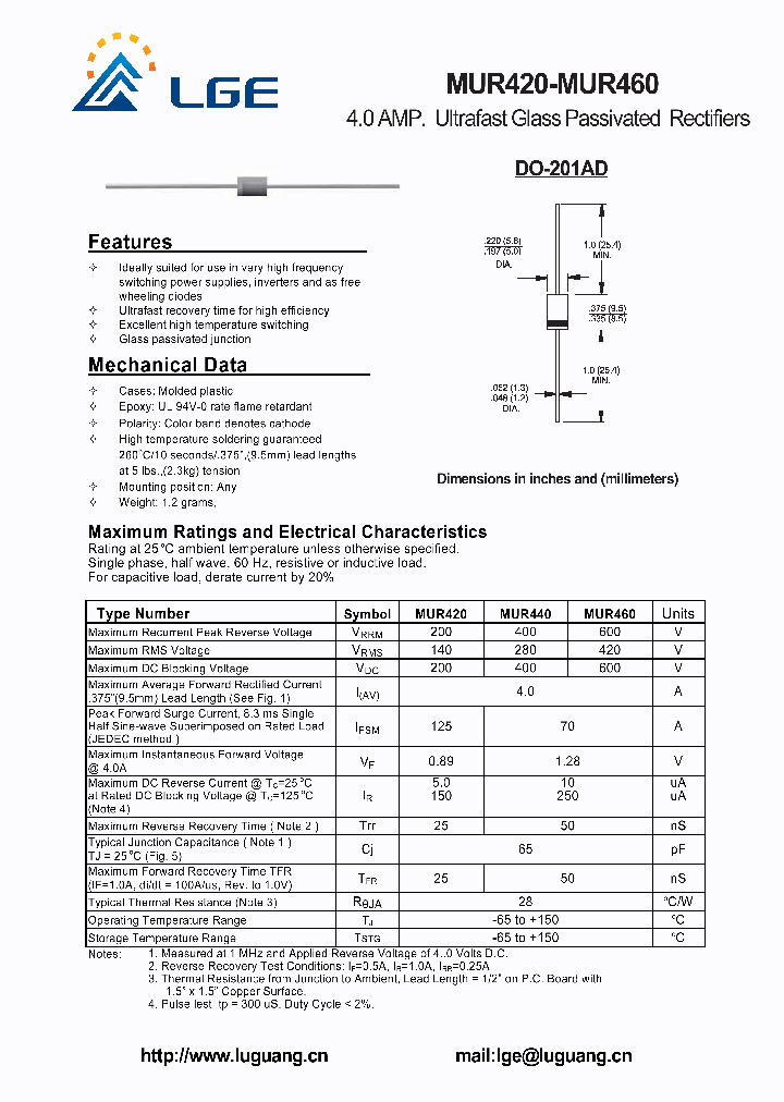 MUR460_4845020.PDF Datasheet