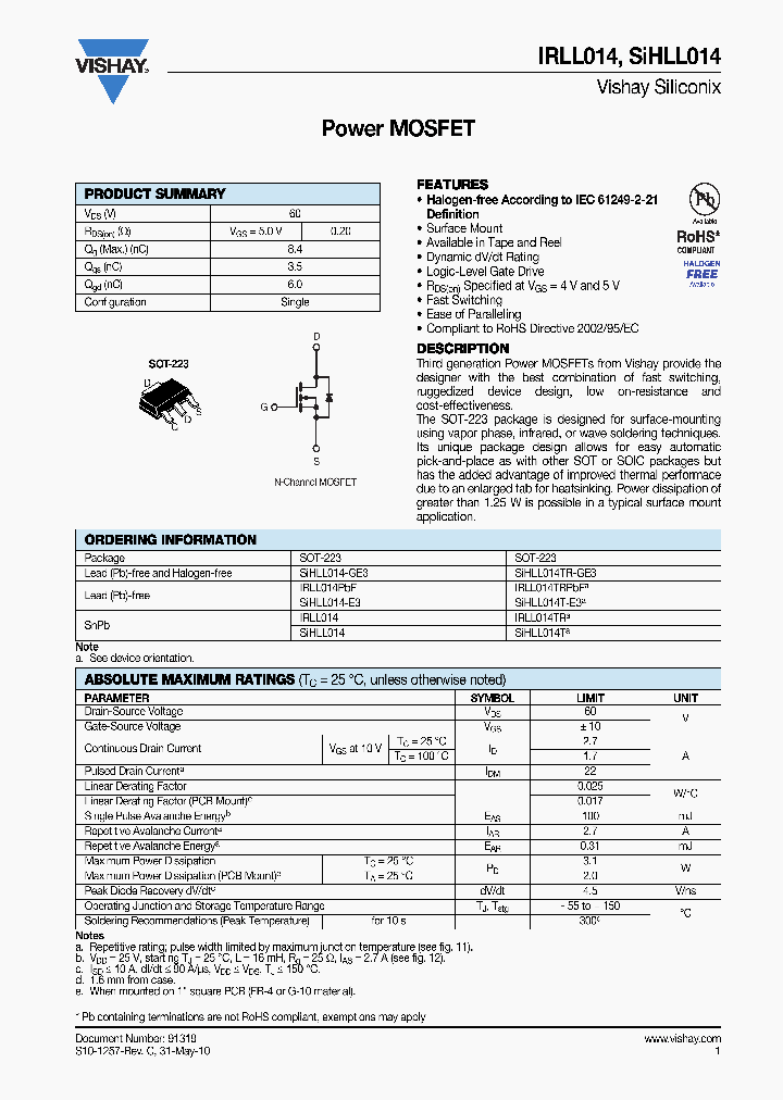 IRLL014TR_4846187.PDF Datasheet