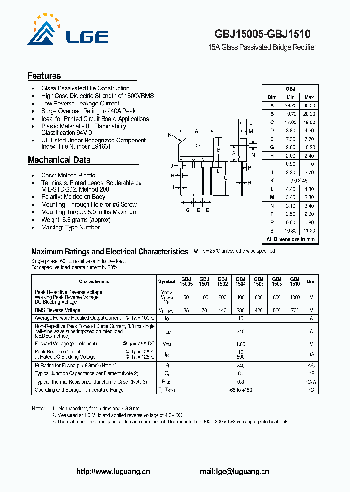 GBJ1510_4846752.PDF Datasheet