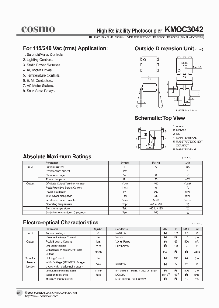 KMOC3042_4850643.PDF Datasheet