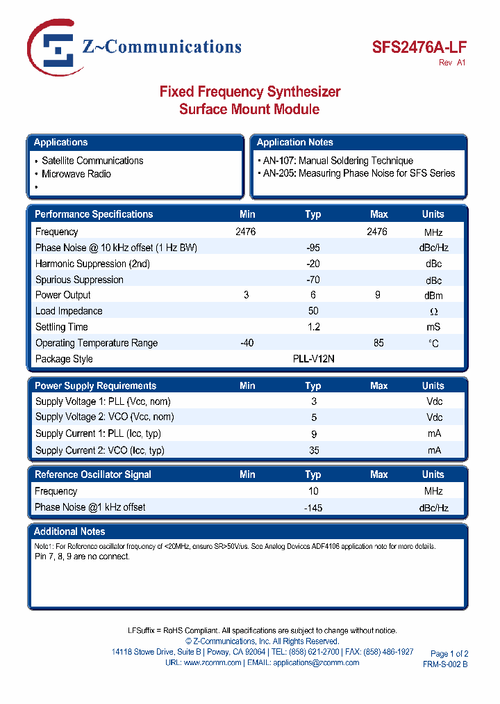 SFS2476A-LF_4851989.PDF Datasheet