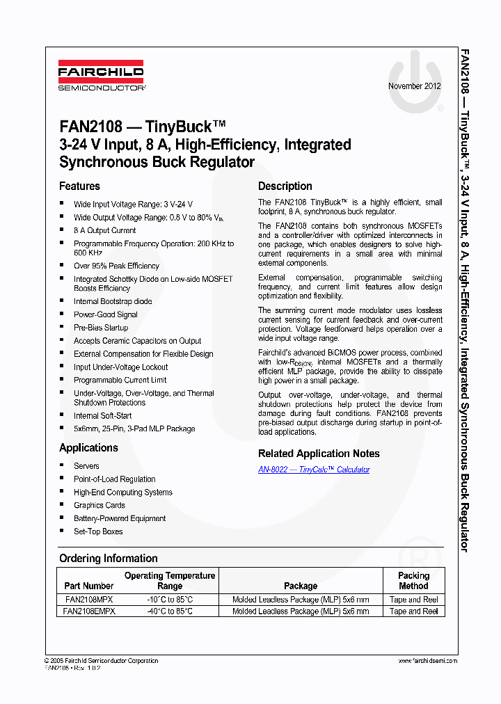 FAN2108MPX12_4852423.PDF Datasheet