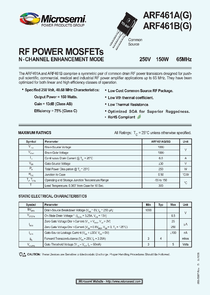 ARF461A_4852612.PDF Datasheet