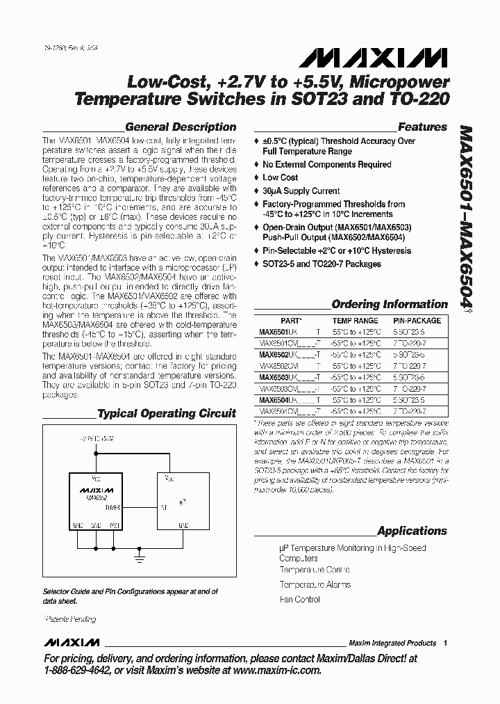 MAX6503UKN005T_4854724.PDF Datasheet