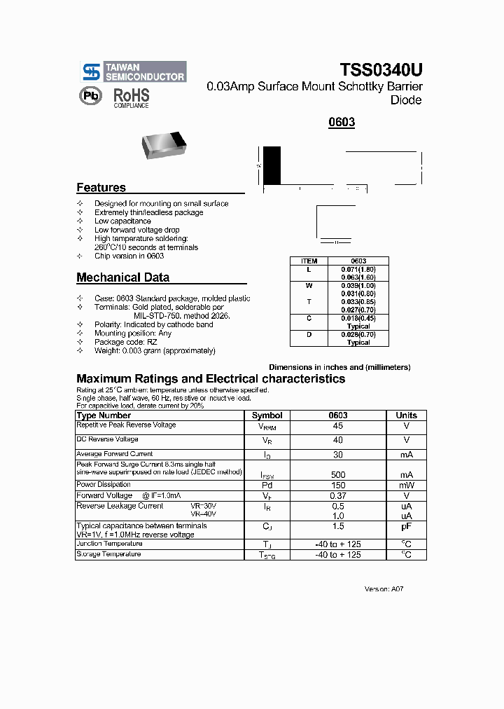 TSS0340U_4854963.PDF Datasheet