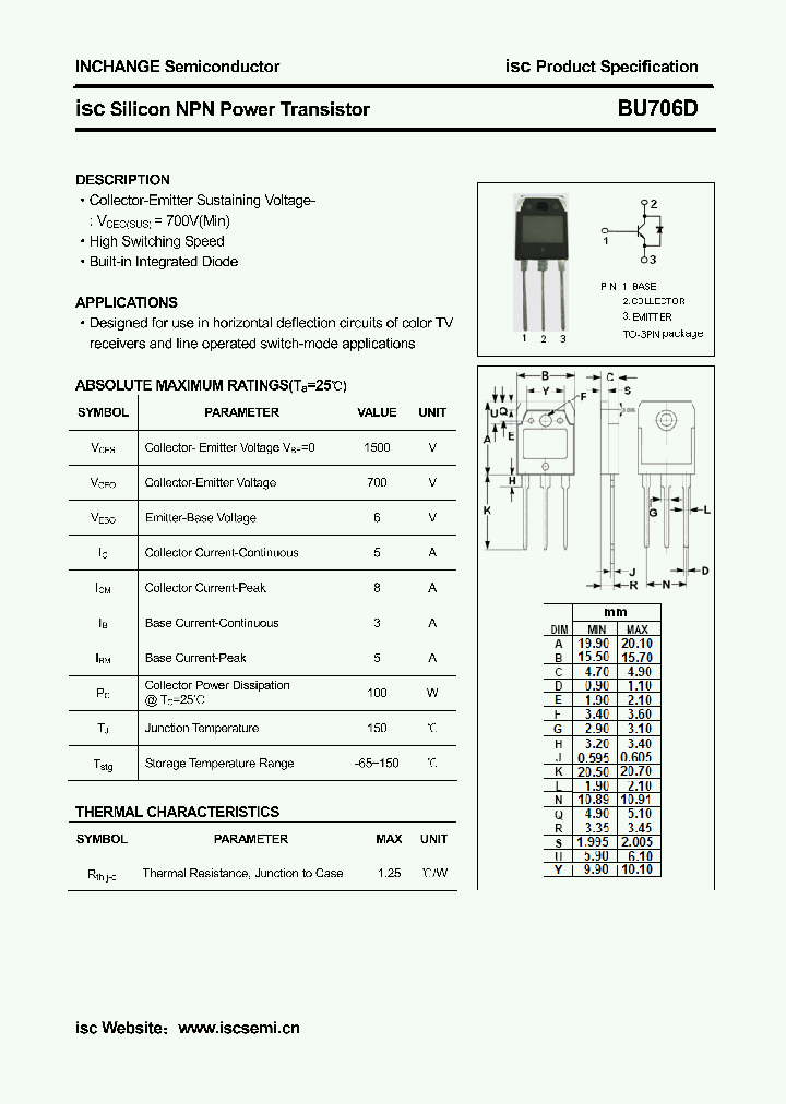 BU706D_4855263.PDF Datasheet