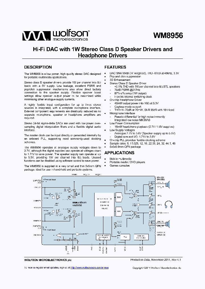 WM8956CGEFLRV_4856558.PDF Datasheet