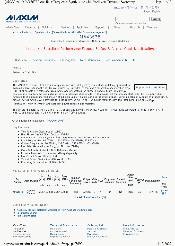 MAX3678_4857230.PDF Datasheet